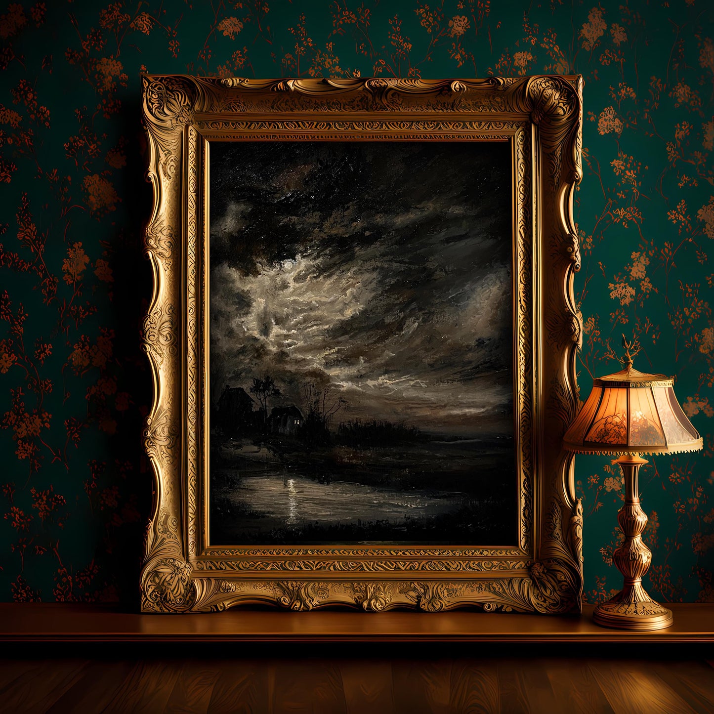 Nocturne - Original Oil Painting on Canvas 16x20 inch