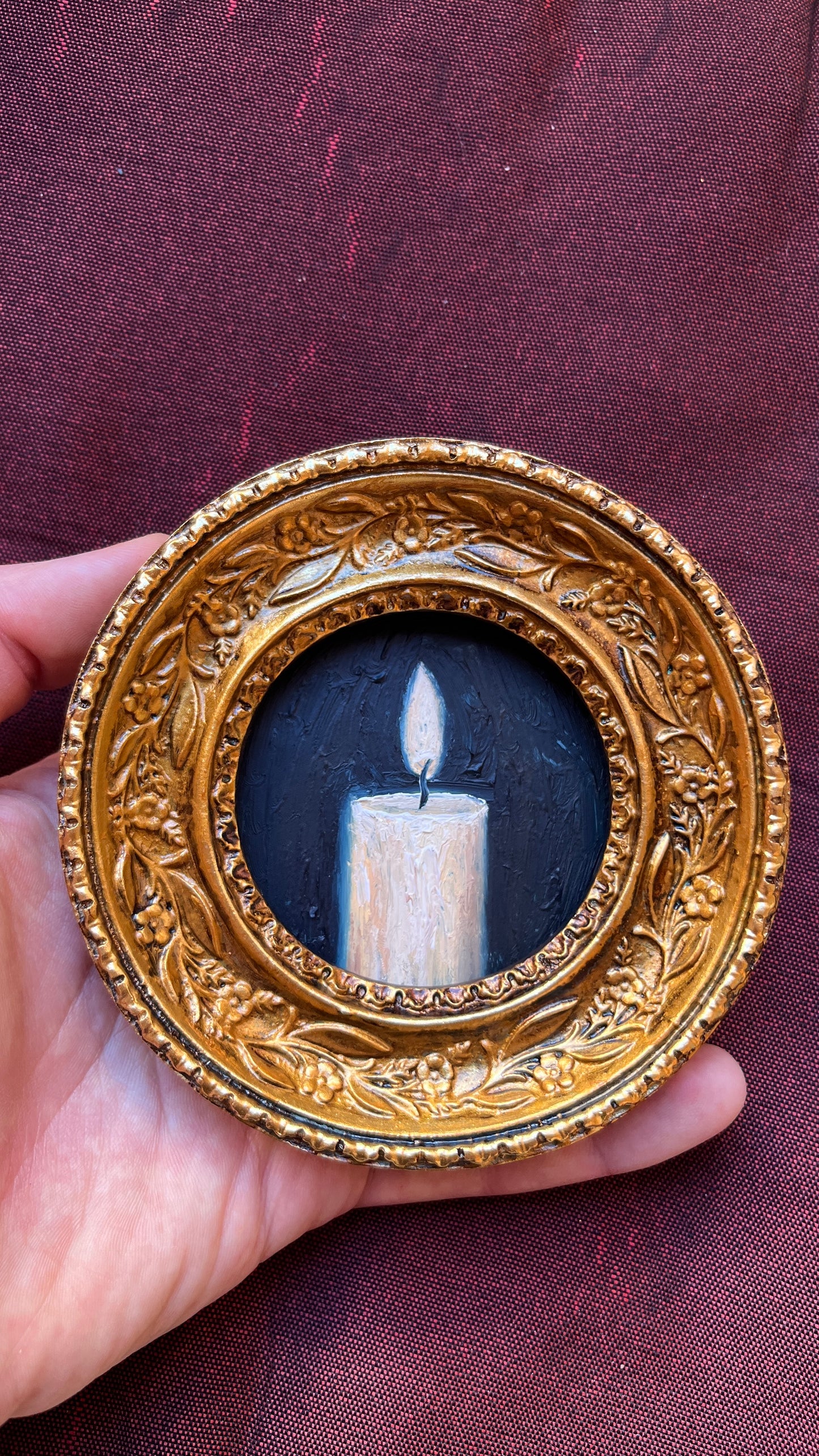 Quiet past - Framed Original Painting | Can be hung on the wall