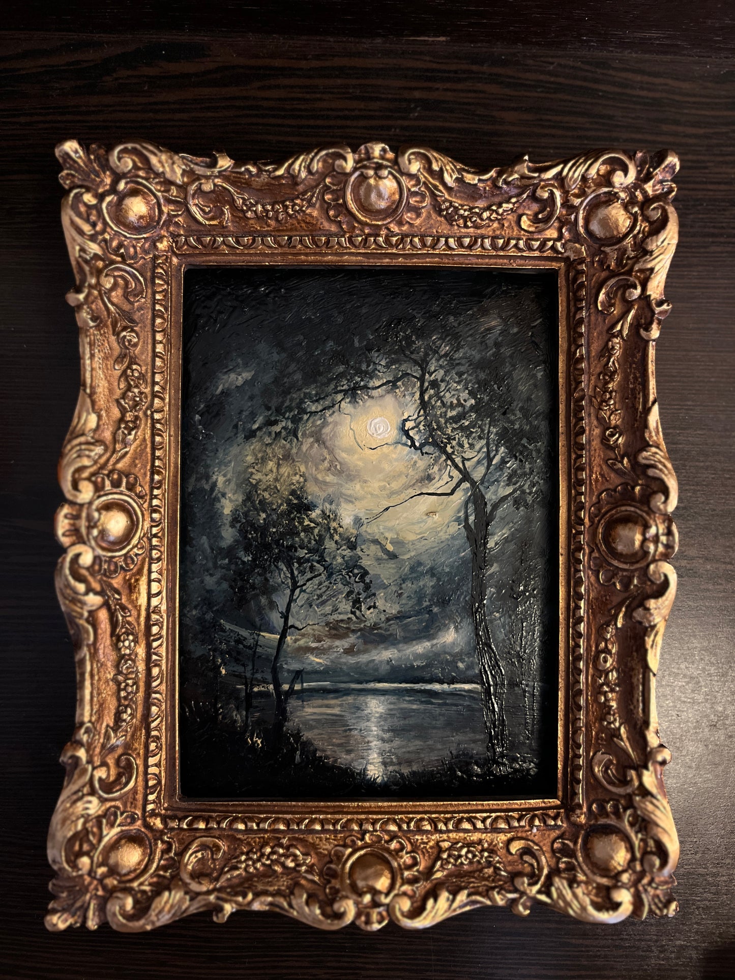 Nocturne - Framed Original Painting | Can be hung on the wall