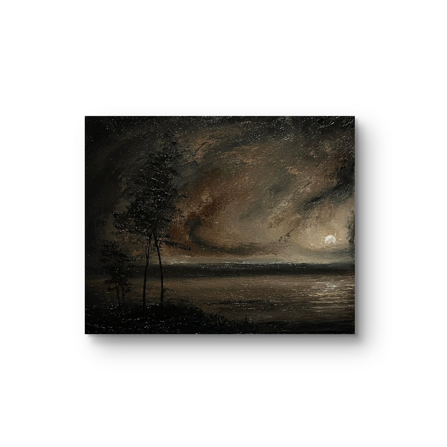 Twilight Reverie – Original Gothic Oil Painting 24x30 cm (9.4×12 in)