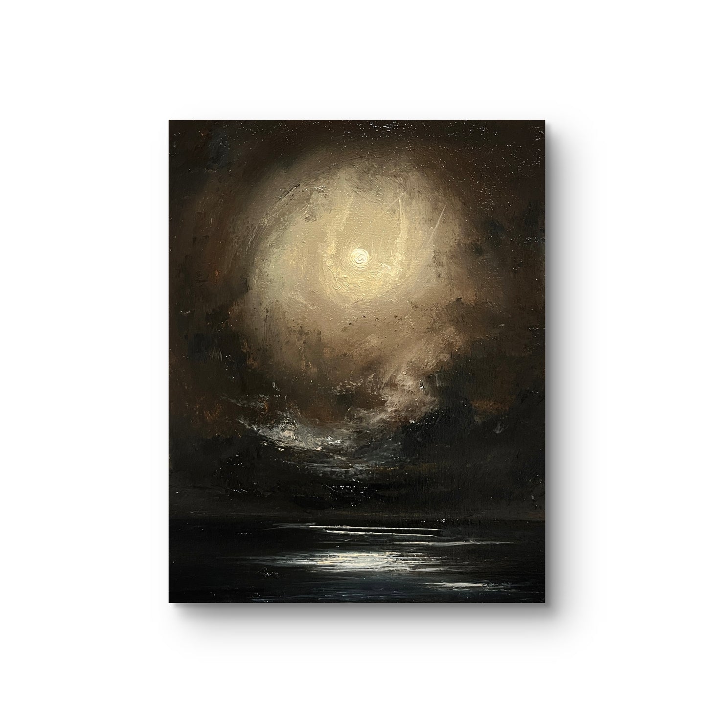 Crown of Light – Original Gothic Oil Painting 24x30 cm (9.4×12 in)