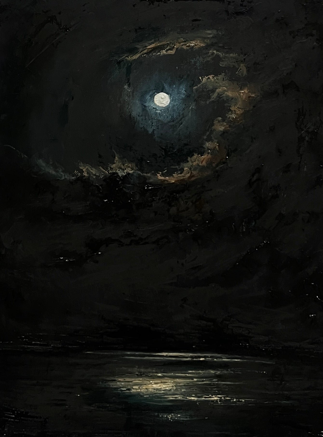 DARK MELANCHOLY| Original Oil Painting 12x16 inch