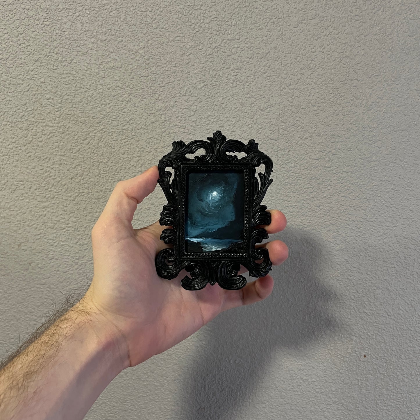 Descent Into the Abyss - Original Framed Painting