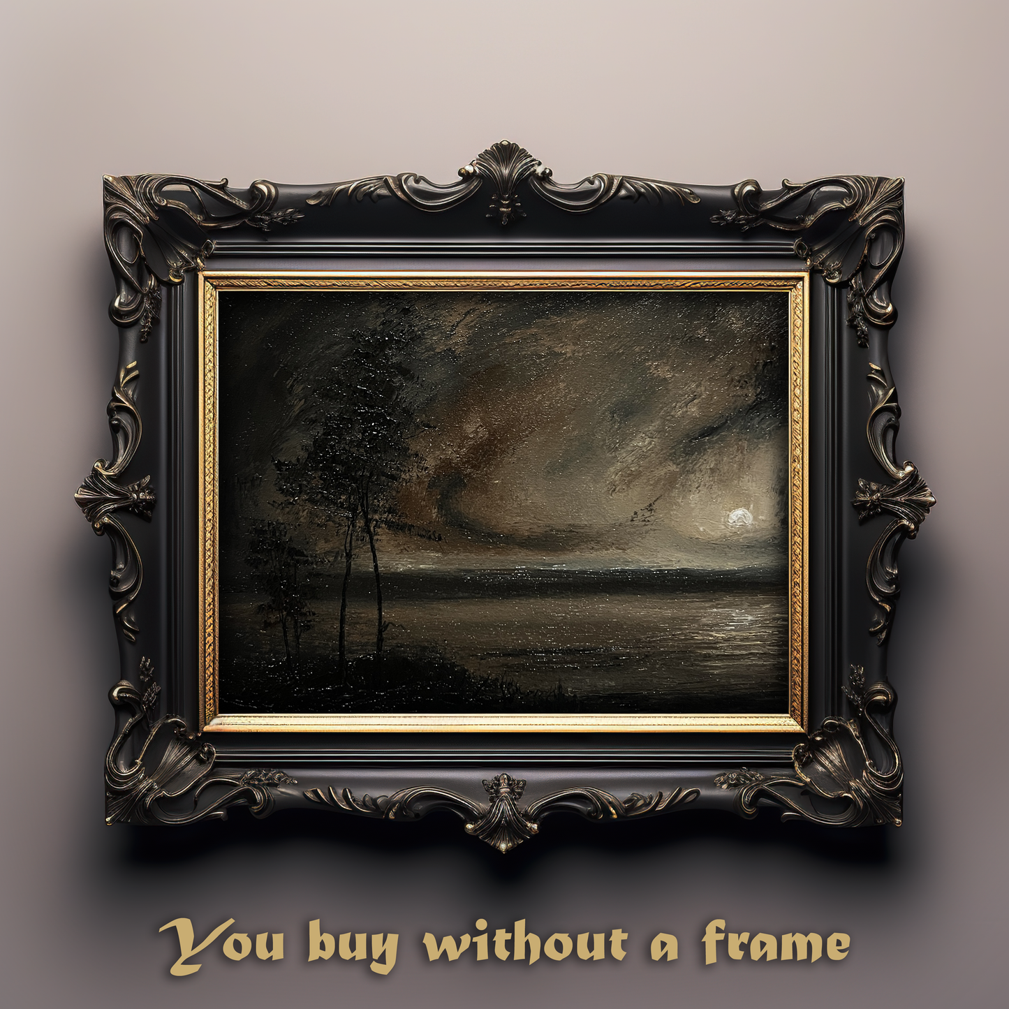 Twilight Reverie – Original Gothic Oil Painting 24x30 cm (9.4×12 in)