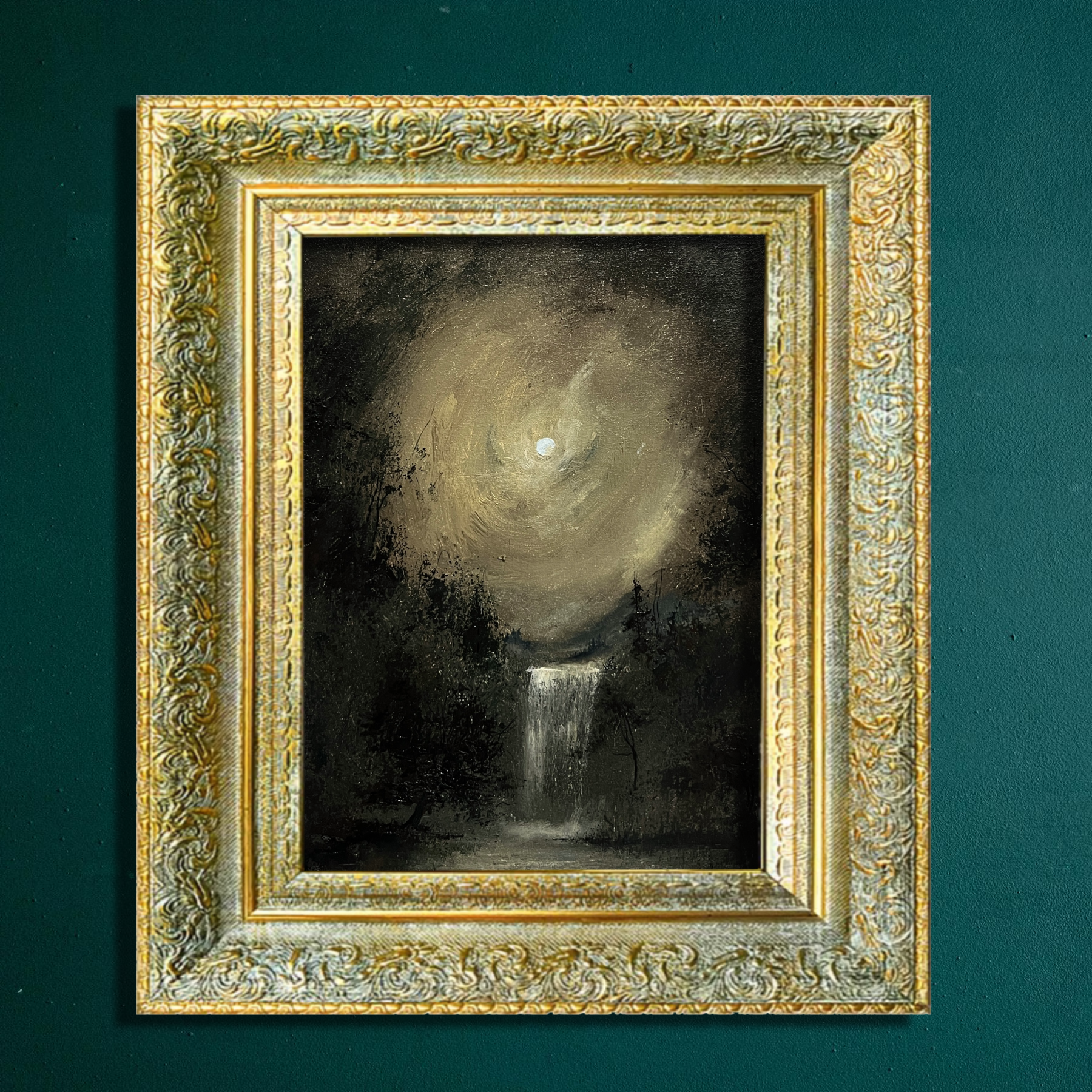 Aftertaste | Framed Original Oil Painting 12x16 inch – Mykhailo