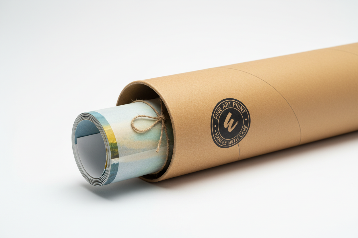 rolled in tube