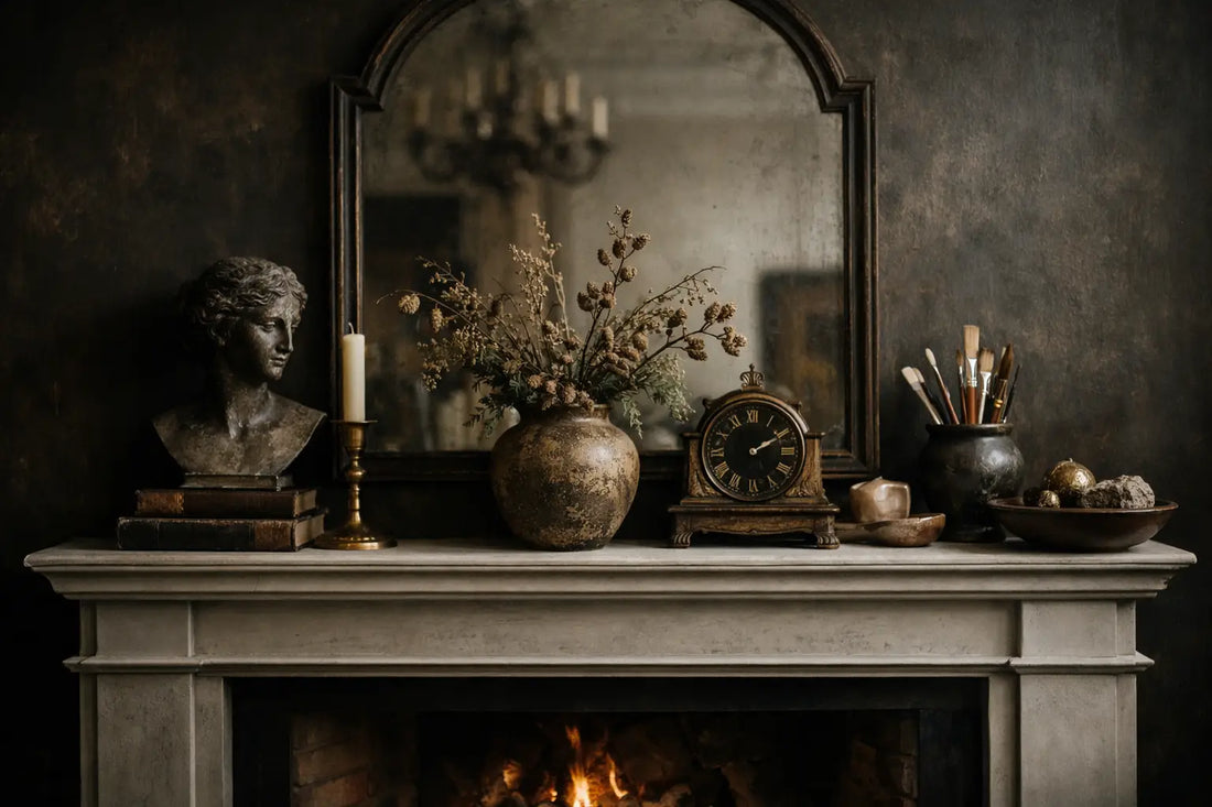 Modern Fireplace Mantel Decor That Feels Collected