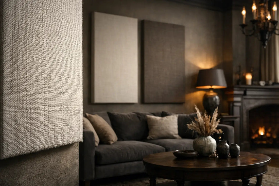 The Acoustic Art: Canvas Textures Soften Great Rooms