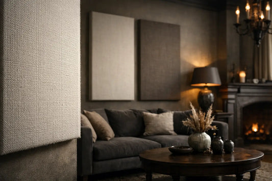 The Acoustic Art: Canvas Textures Soften Great Rooms