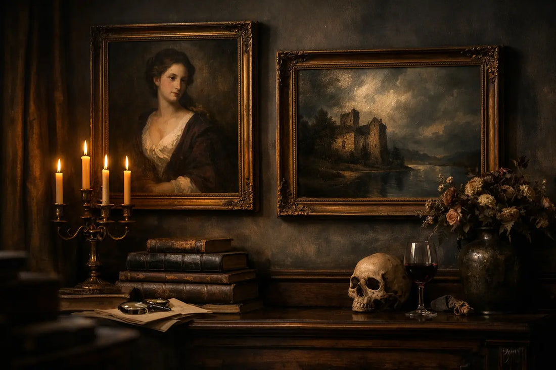 Dark Academia Oil Paintings for Moody Homes