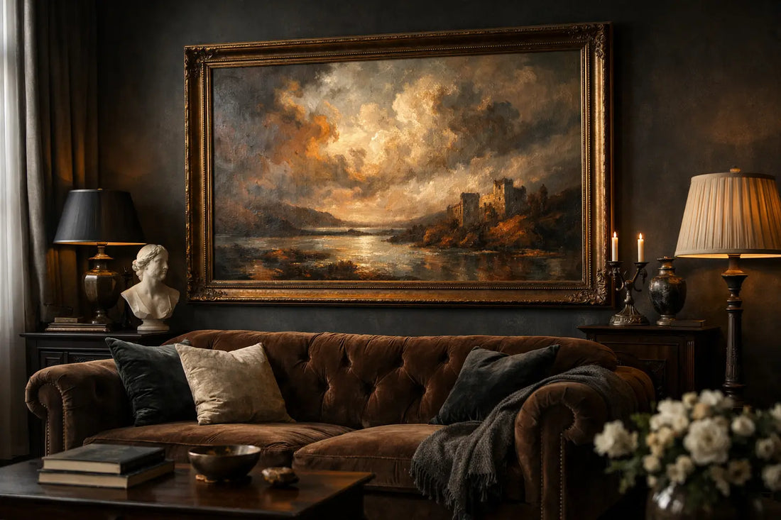 How to Style Large Statement Oil Paintings