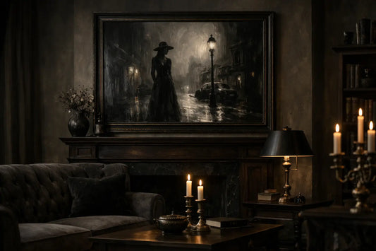 Noir Oil Paintings for Moody Home Focal Points