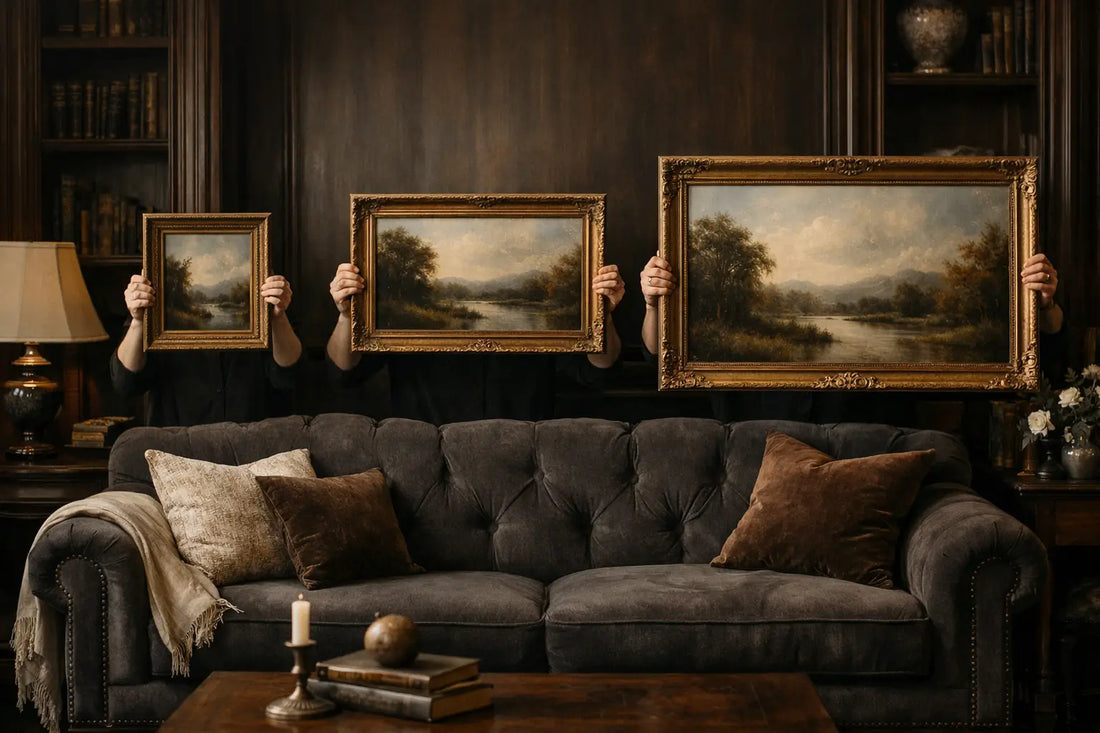 What Size Painting Over Sofa Looks Right?