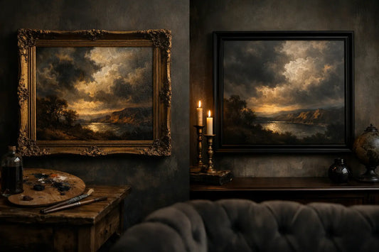 Oil Painting vs Art Print for a Moody Home