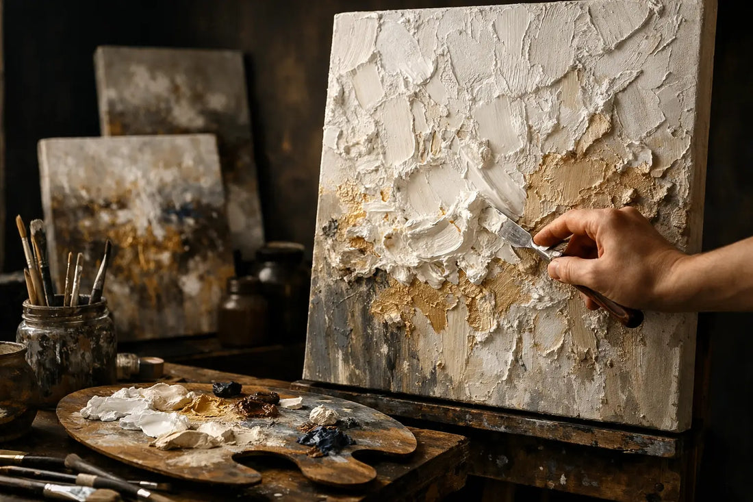 Hand Painted Heavy Texture Oil Painting Ideas