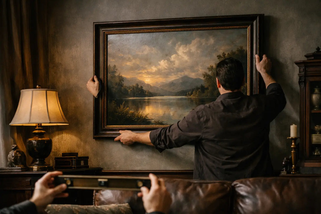 How to Hang a Large Painting Right