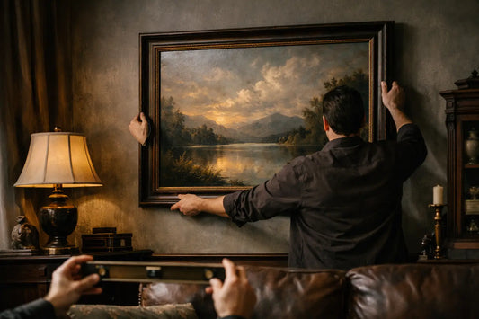 How to Hang a Large Painting Right