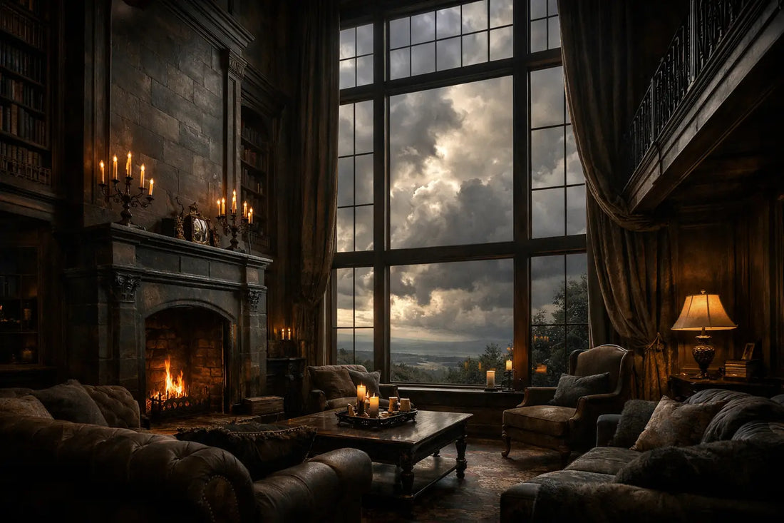 Atmospheric Drama in Double-Height Living Rooms