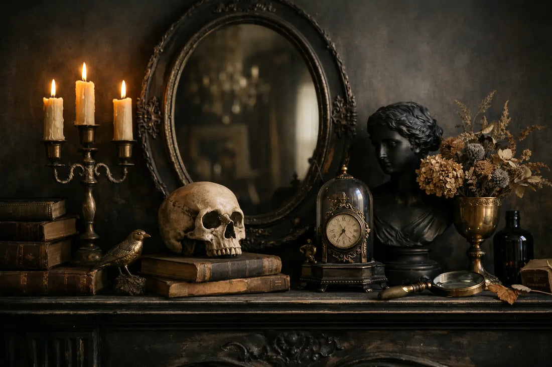 Dark Academia Mantel Decor That Feels Collected