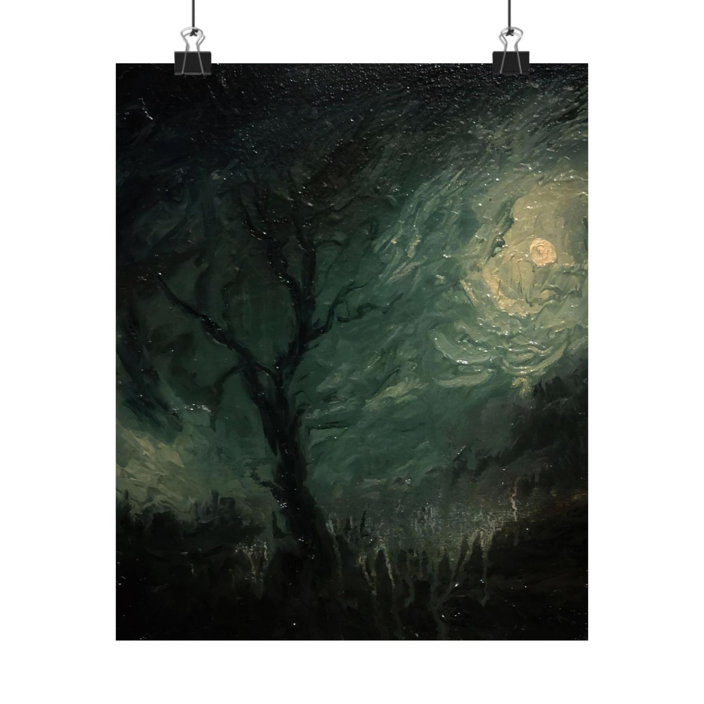 Moonlit Tree - Paper Print