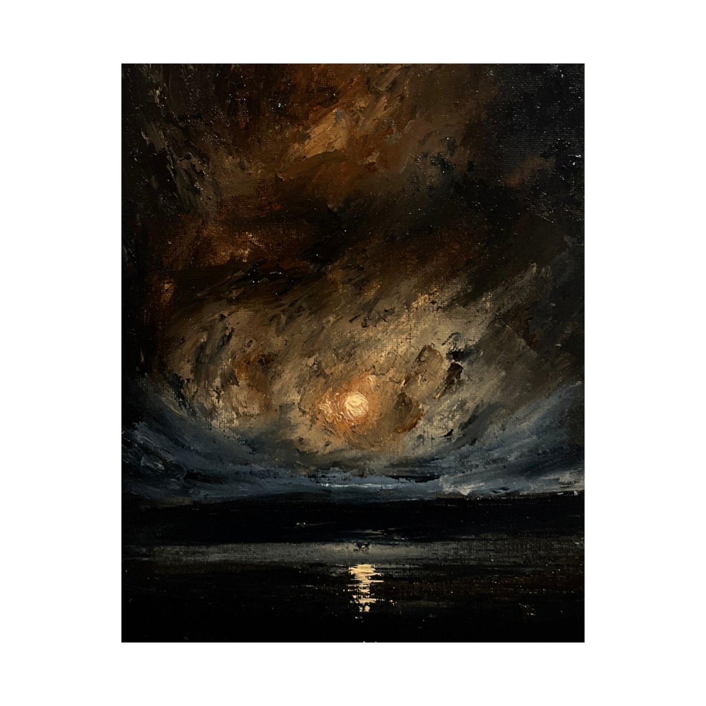 Serene Moon  - Matte Vertical paper print