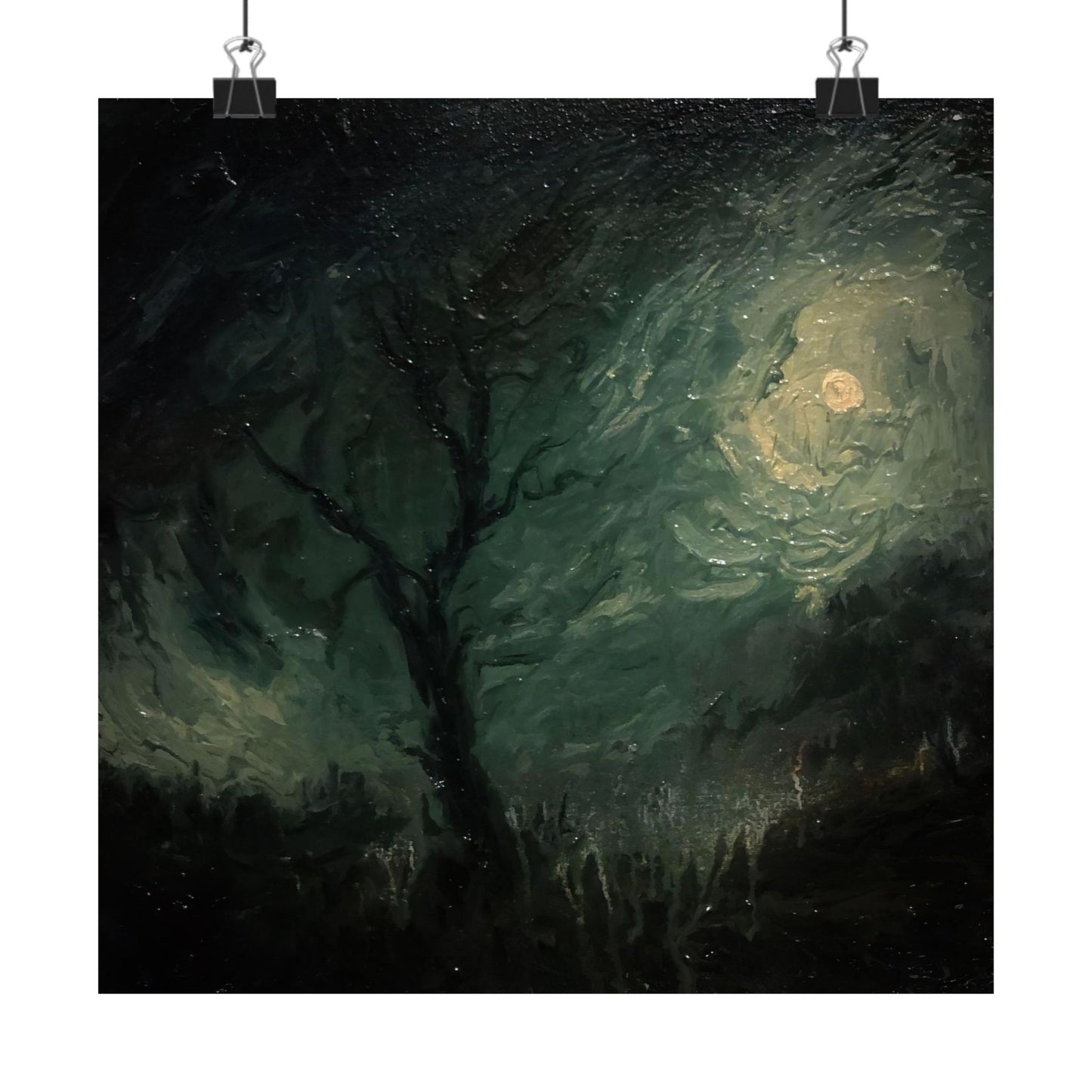 Moonlit Tree - Paper Print