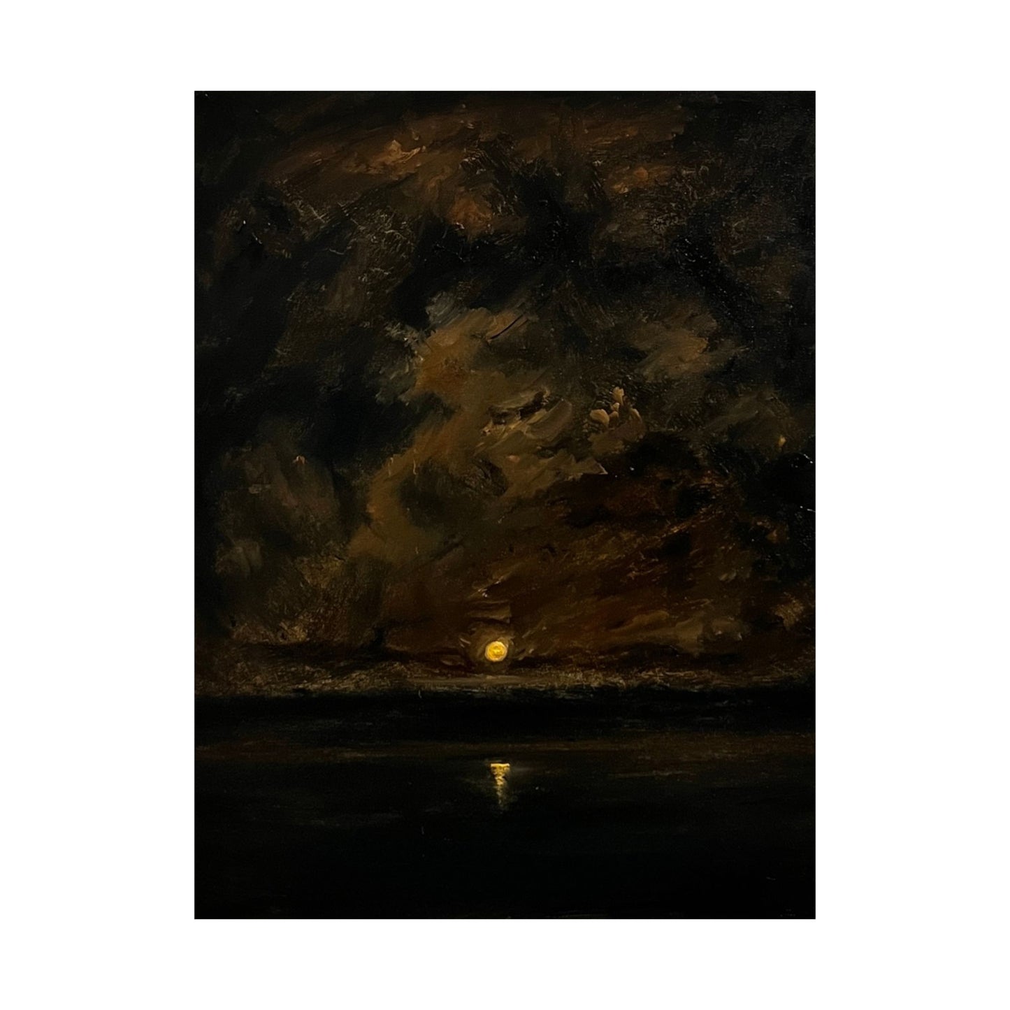 Moody Sunset Matte Vertical Posters, Dark Atmosphere Art Print, Wall Decor for Home, Gift for Art Lovers, Cozy Room Aesthetic, Unique Art