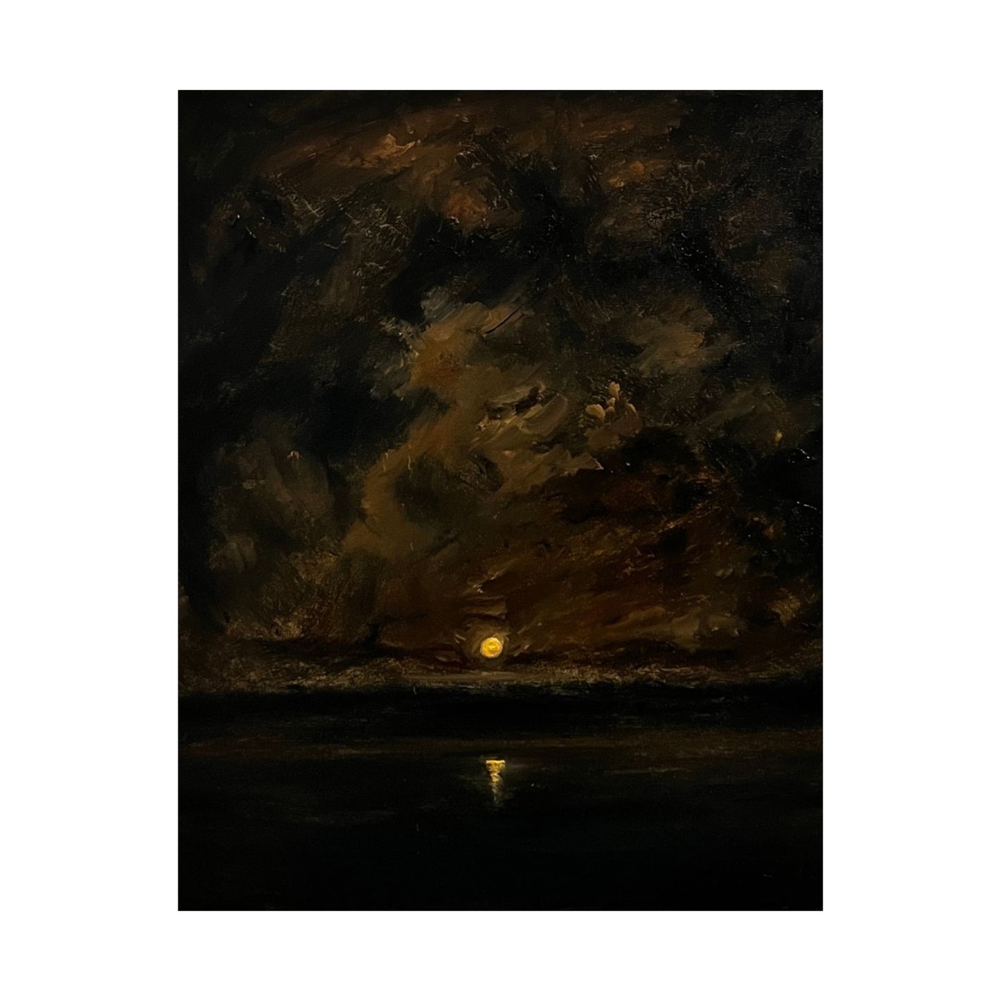 Moody Sunset Matte Vertical Posters, Dark Atmosphere Art Print, Wall Decor for Home, Gift for Art Lovers, Cozy Room Aesthetic, Unique Art