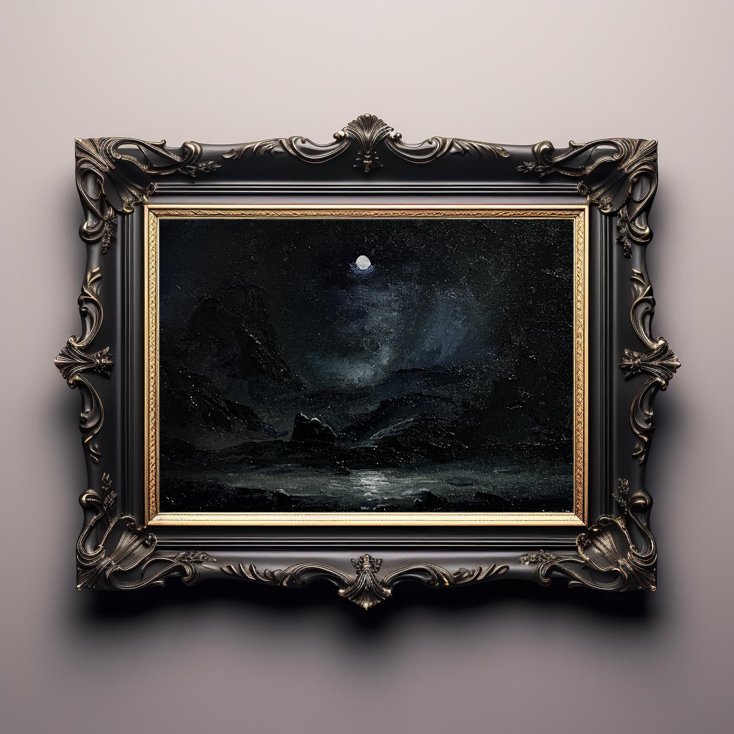 Nocturne of the Forgotten Vale - Original Oil Painting
