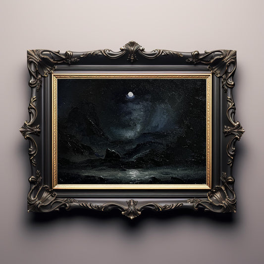 Nocturne of the Forgotten Vale - Original Oil Painting