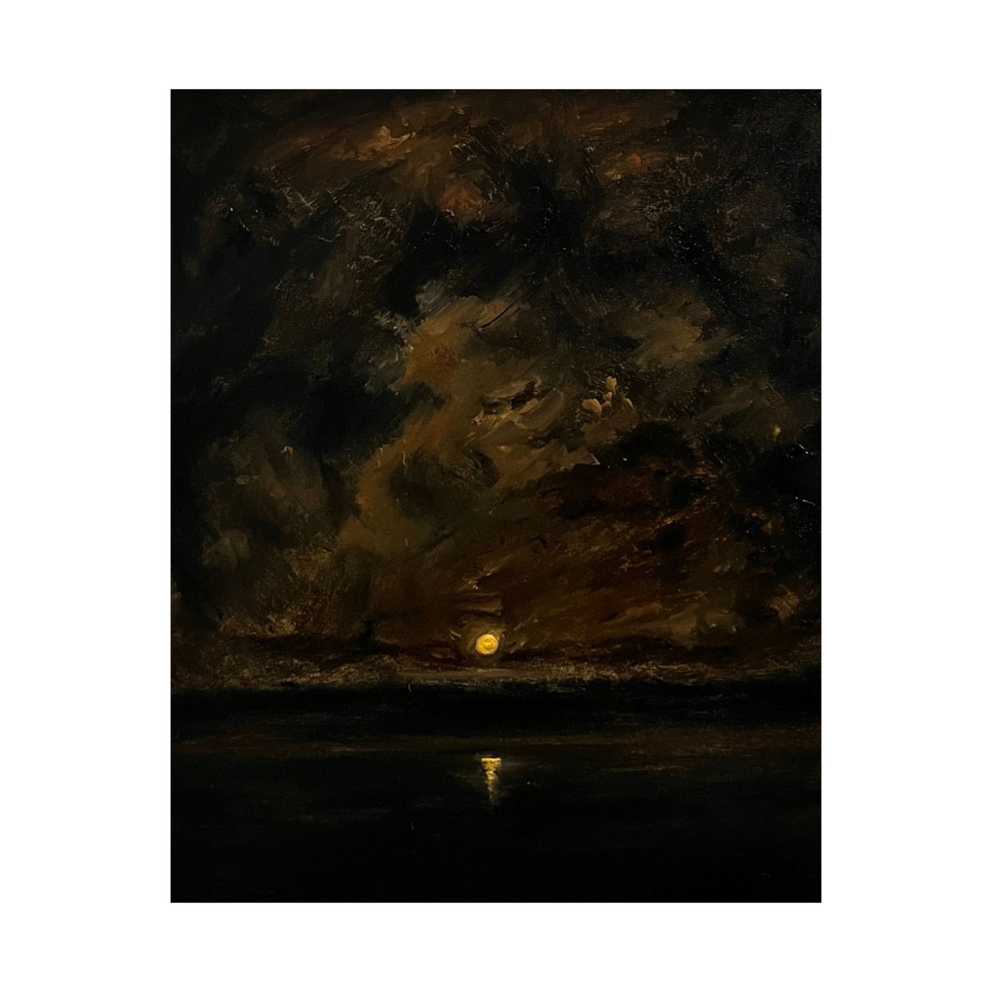 Moody Sunset Matte Vertical Posters, Dark Atmosphere Art Print, Wall Decor for Home, Gift for Art Lovers, Cozy Room Aesthetic, Unique Art