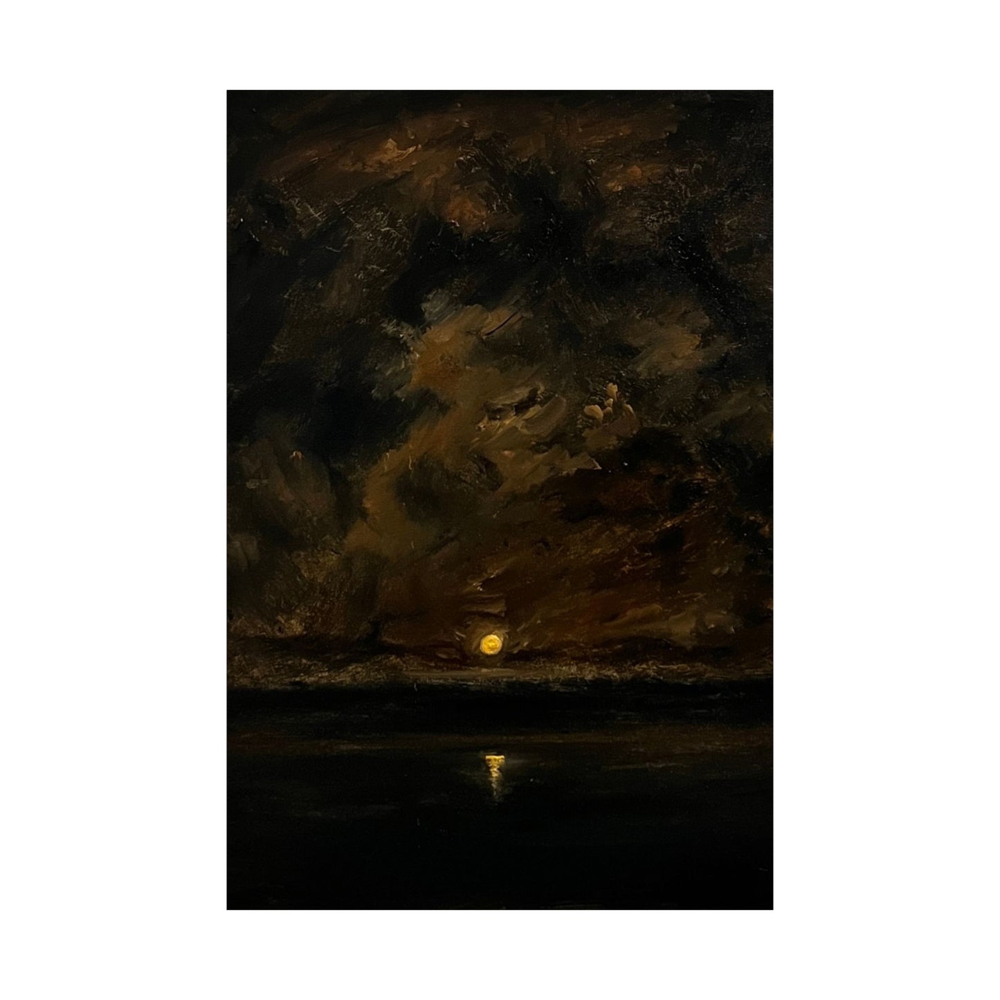 Moody Sunset Matte Vertical Posters, Dark Atmosphere Art Print, Wall Decor for Home, Gift for Art Lovers, Cozy Room Aesthetic, Unique Art