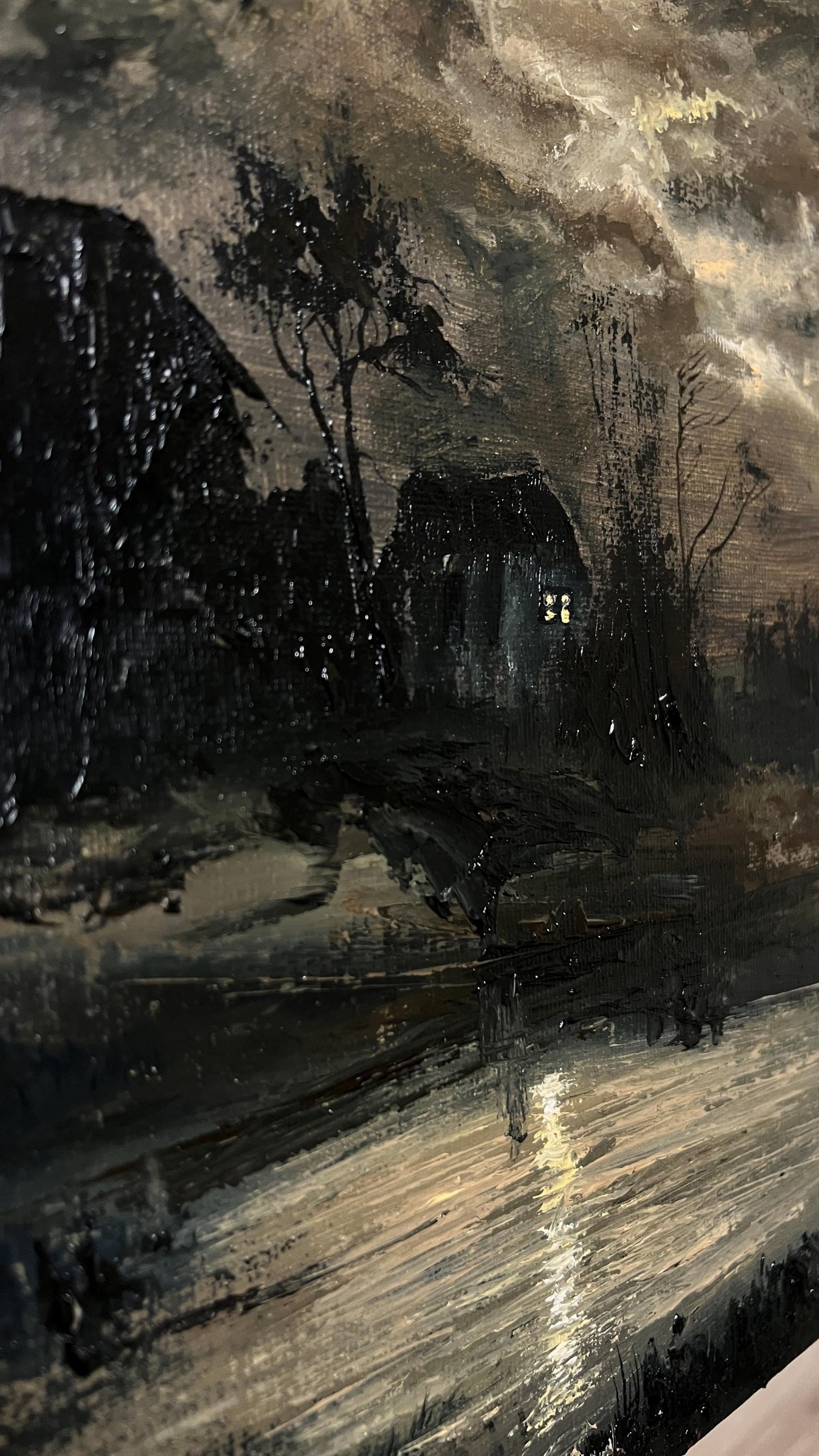 Nocturne - Original Oil Painting on Canvas 16x20 inch