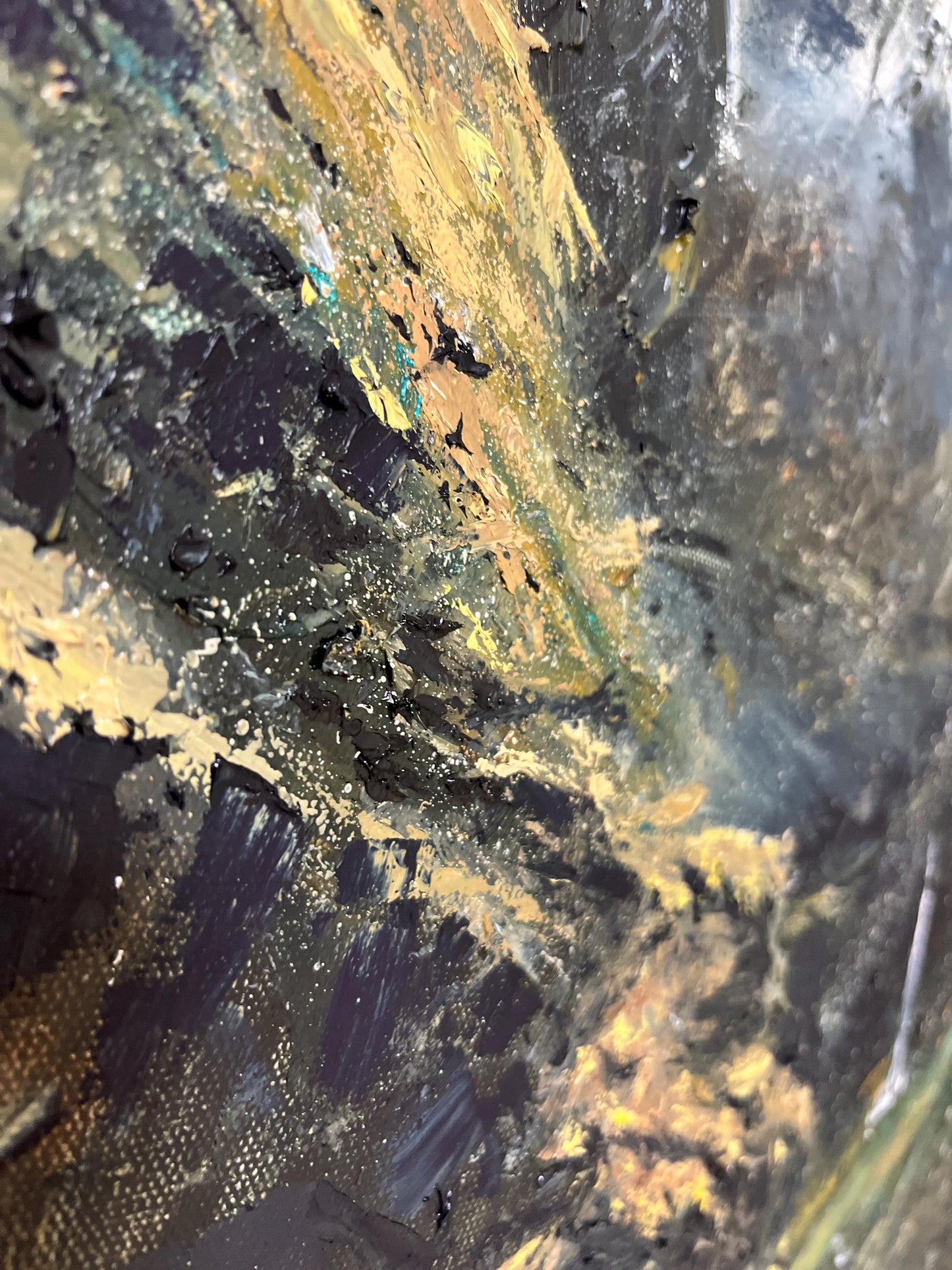 "Whispers of the Valley" - Large Mountain Valley Oil Painting(47x32 inch)