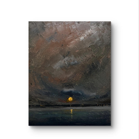 Promenade - Calming landscape Original oil painting on canvas