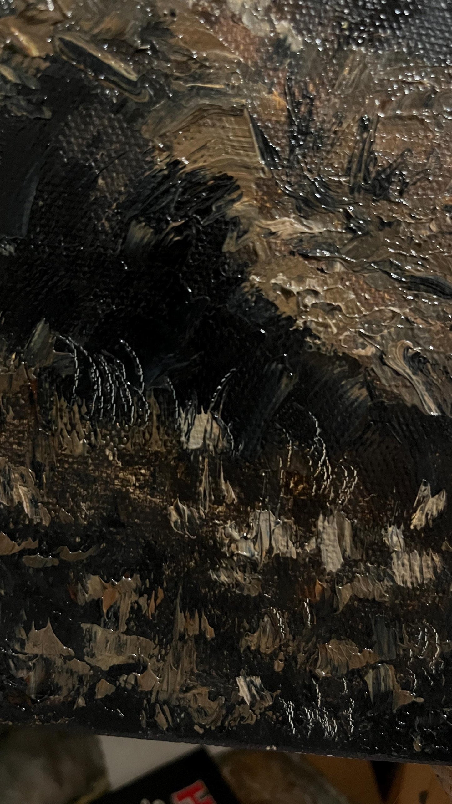 MADE to ORDER: Large Moonlit Valley Gothic Oil Painting (32x48 inch)