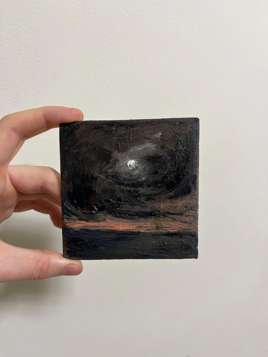 Small Original Oil Painting Landscape 4x4 inch