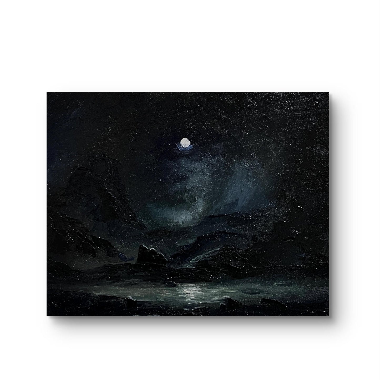 Nocturne of the Forgotten Vale - Original Oil Painting