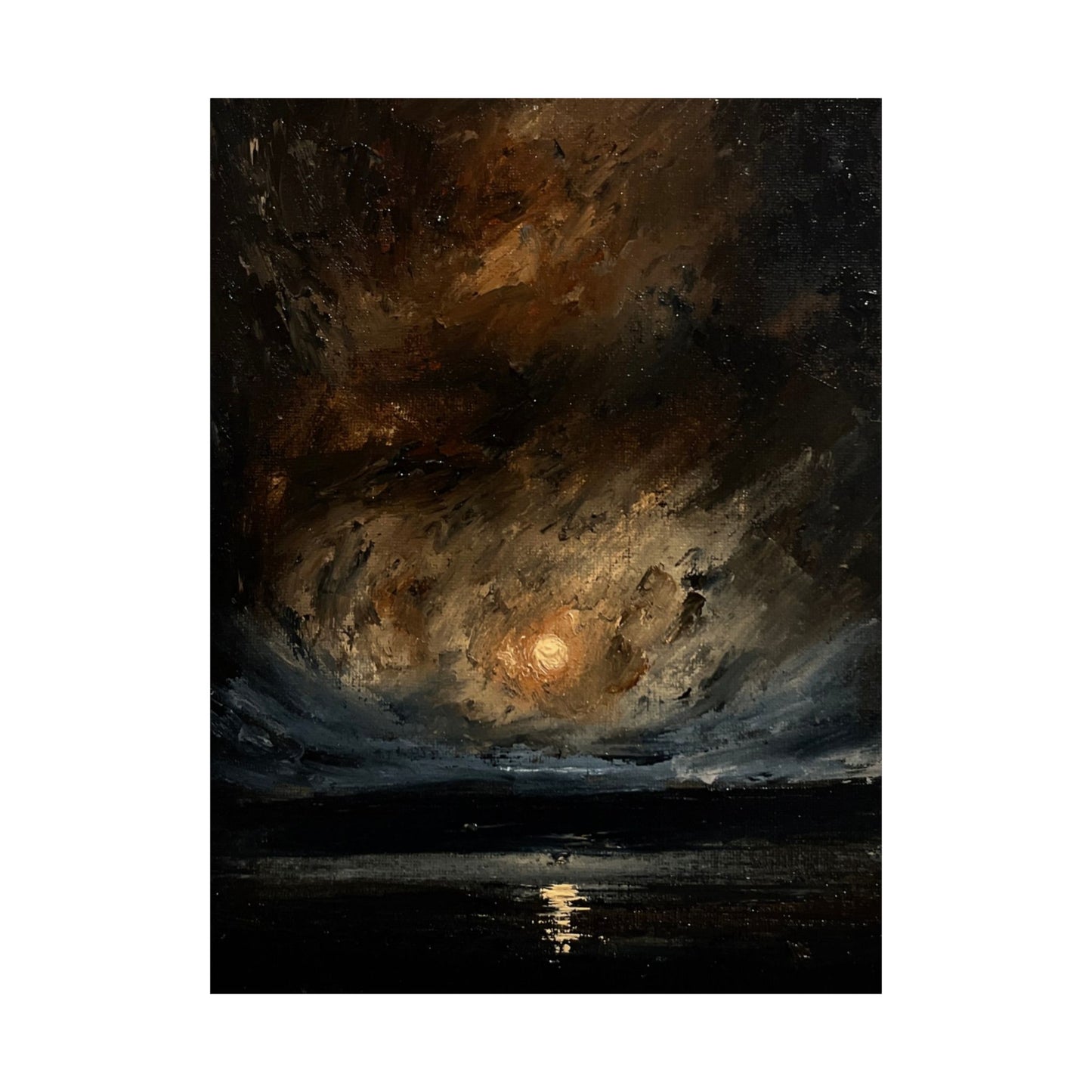 Serene Moon  - Matte Vertical paper print
