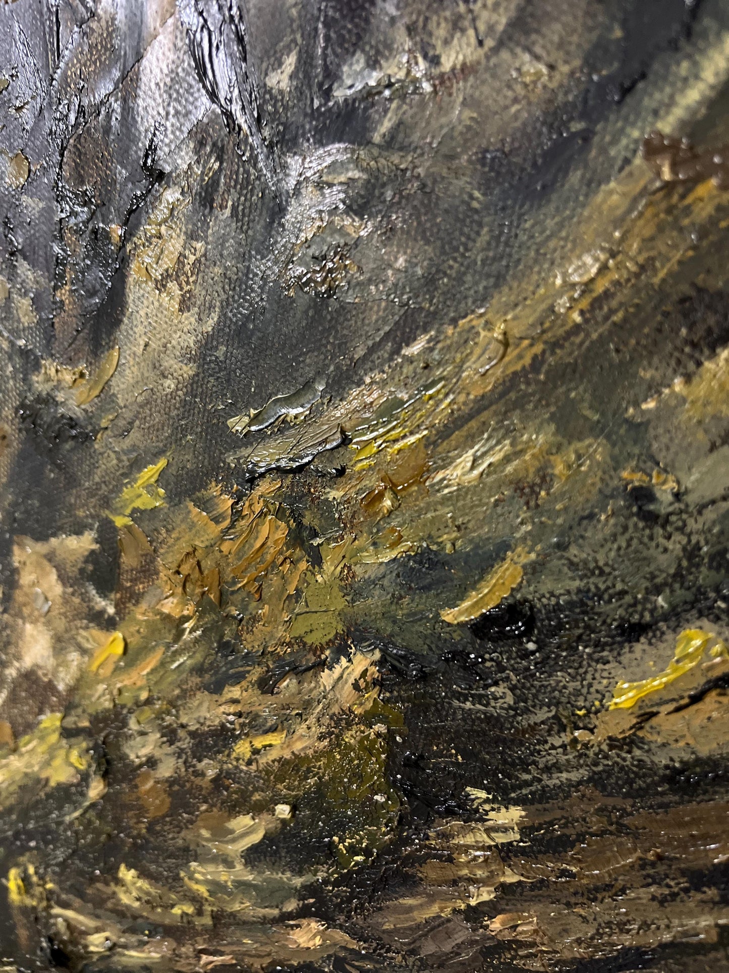 "Whispers of the Valley" - Large Mountain Valley Oil Painting(47x32 inch)