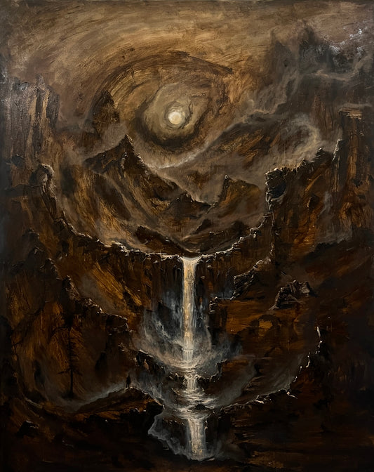 The Throne of Silence - Original Oil Painting 48X55 inches