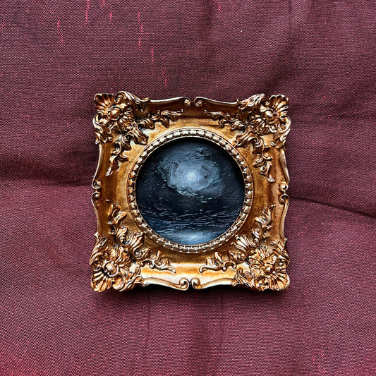 Night Retribution - Framed Original Painting | Can be hung on the wall