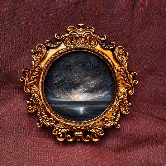 Eyes of the night - Framed Original Painting | Can be hung on the wall