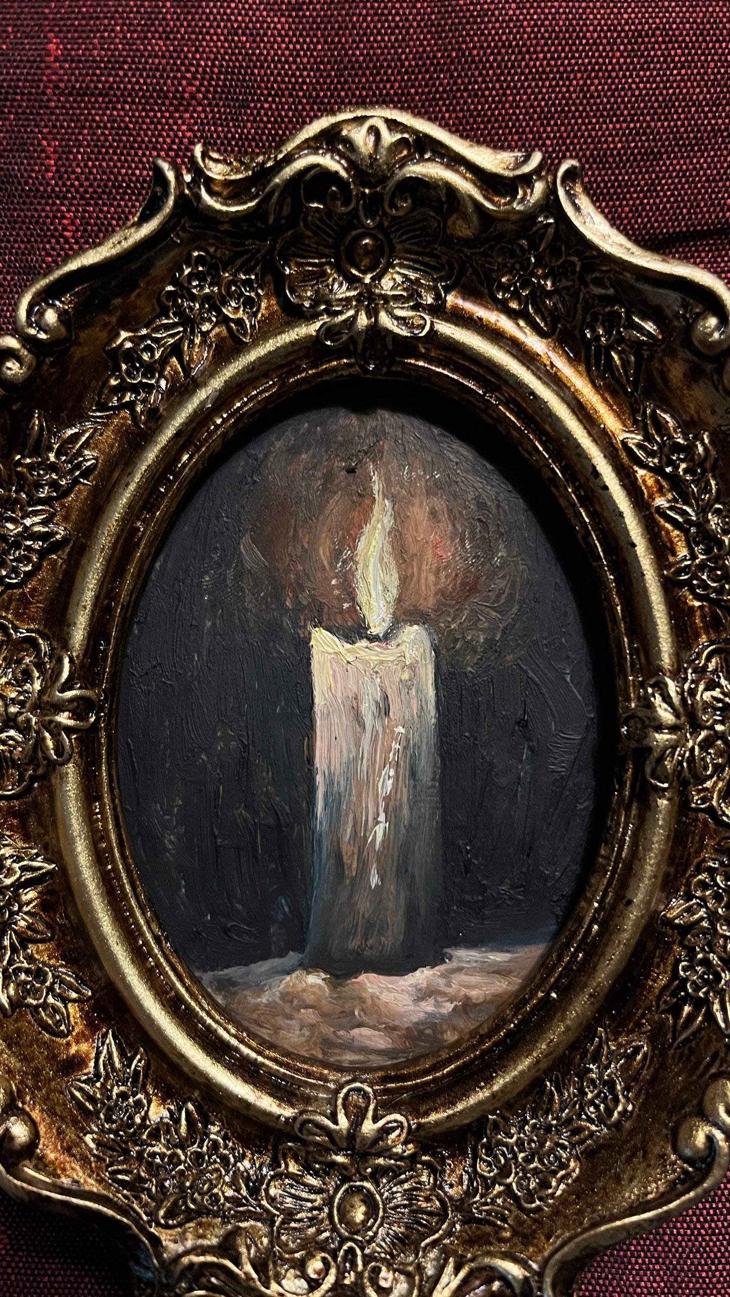 The Subtlety of Happiness - Framed Original Painting | Can be hung on the wall