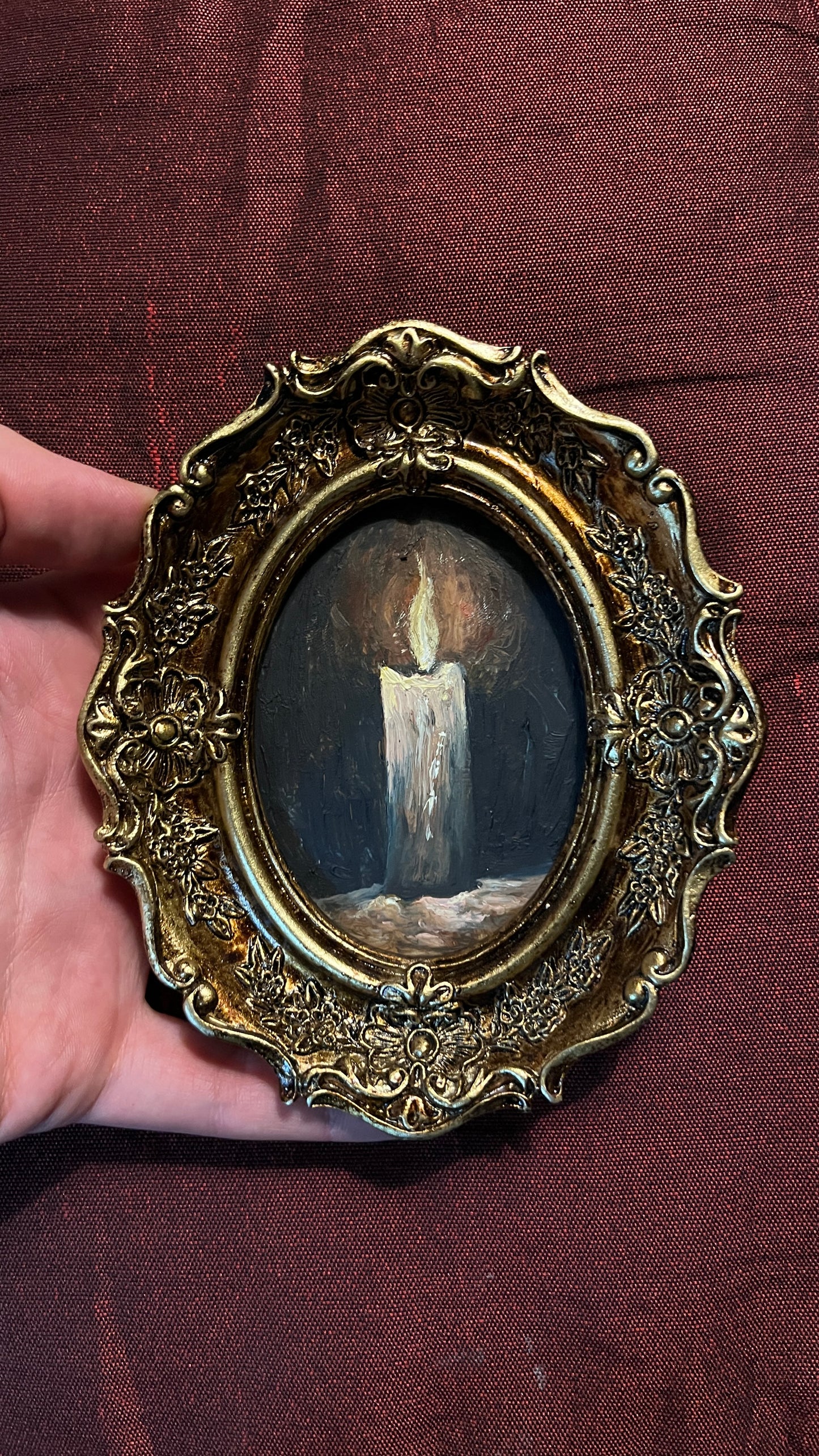 The Subtlety of Happiness - Framed Original Painting | Can be hung on the wall