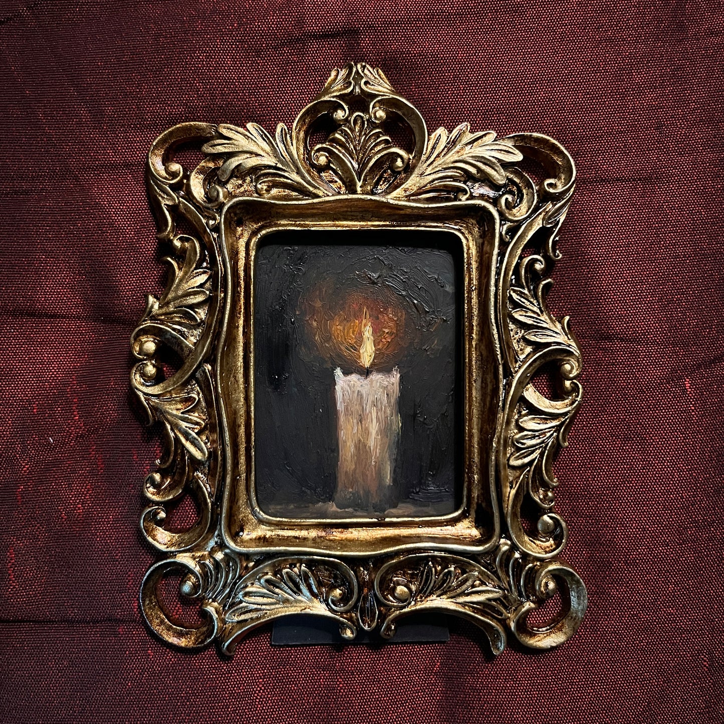 Quiet happiness - Framed Original Painting | Can be hung on the wall