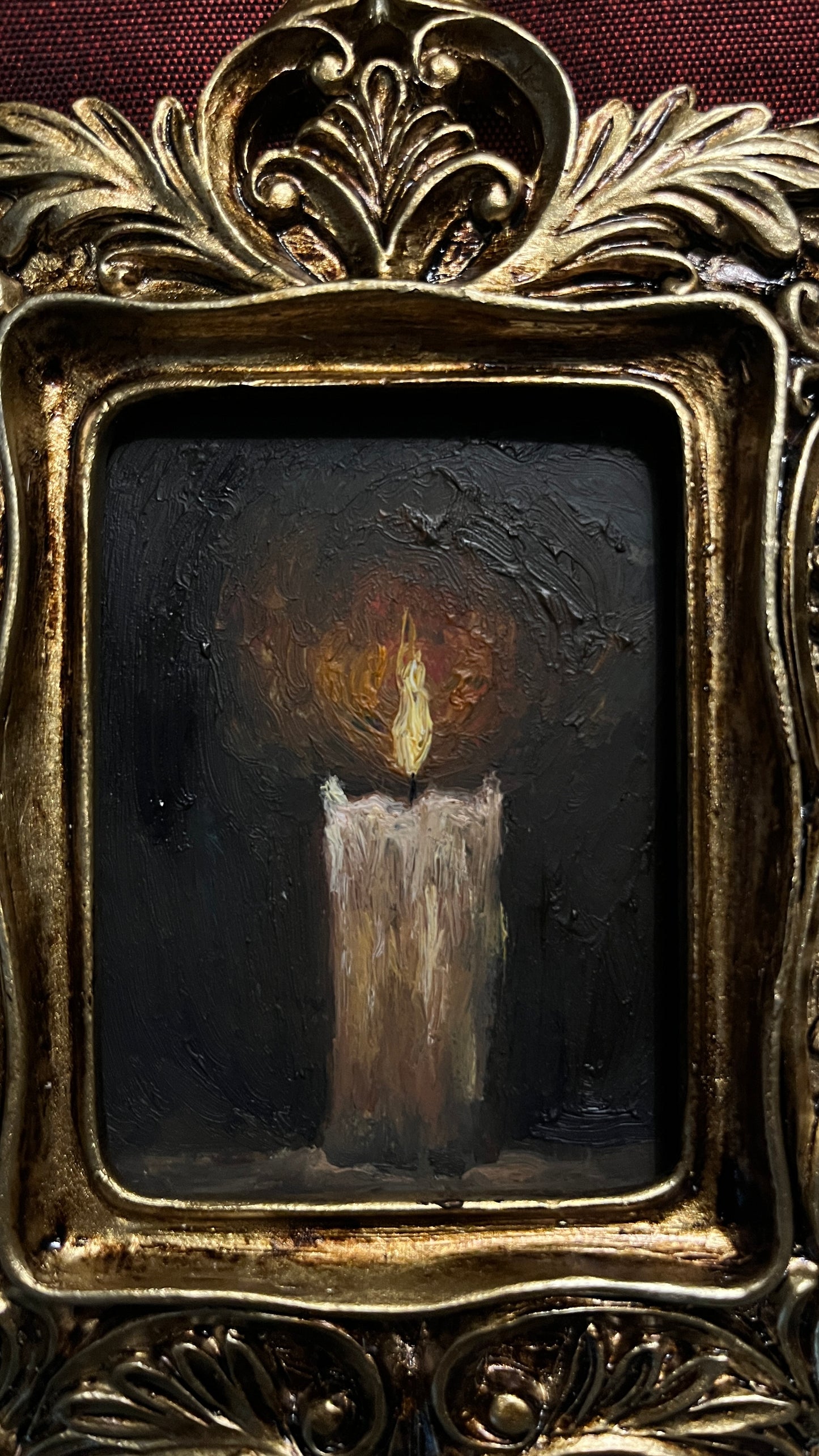 Quiet happiness - Framed Original Painting | Can be hung on the wall