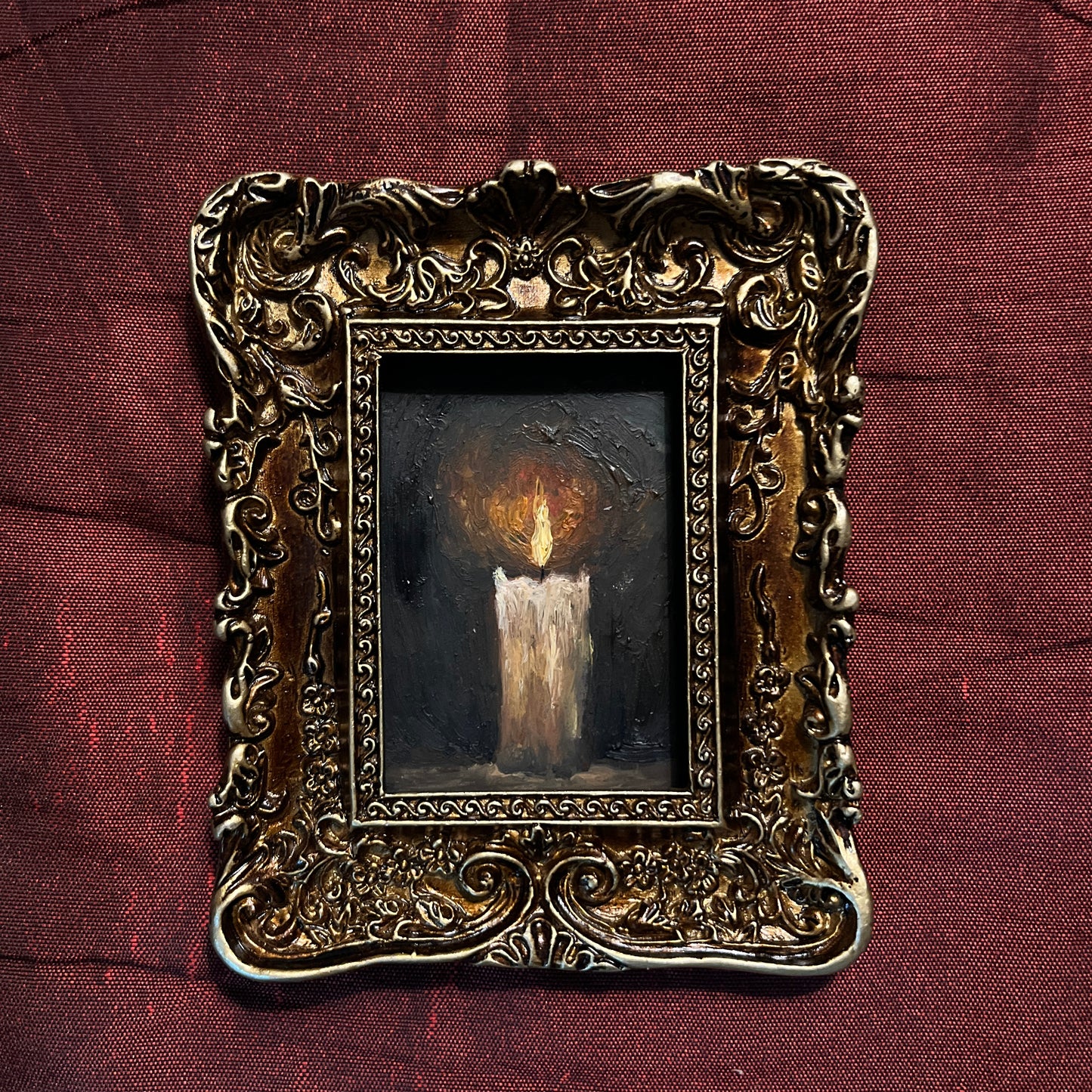 Quiet happiness - Framed Original Painting | Can be hung on the wall
