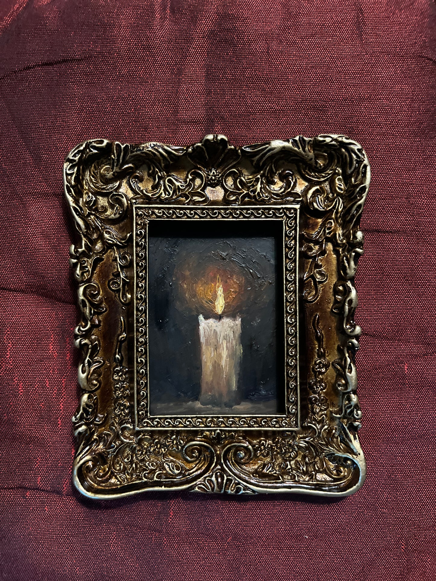 Quiet happiness - Framed Original Painting | Can be hung on the wall