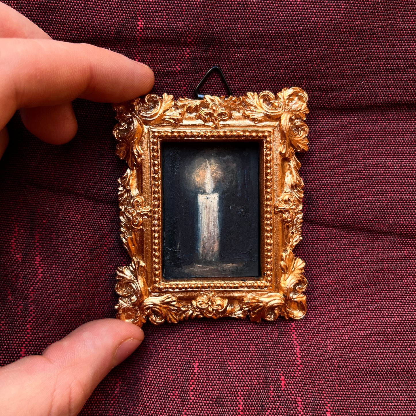 Tiny Happiness - Framed Original Painting | Can be hung on the wall